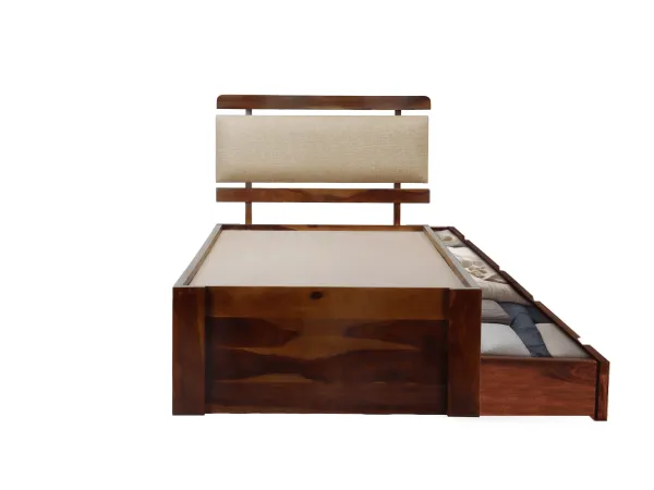 Belle Solid Wood Single Bed with Storage